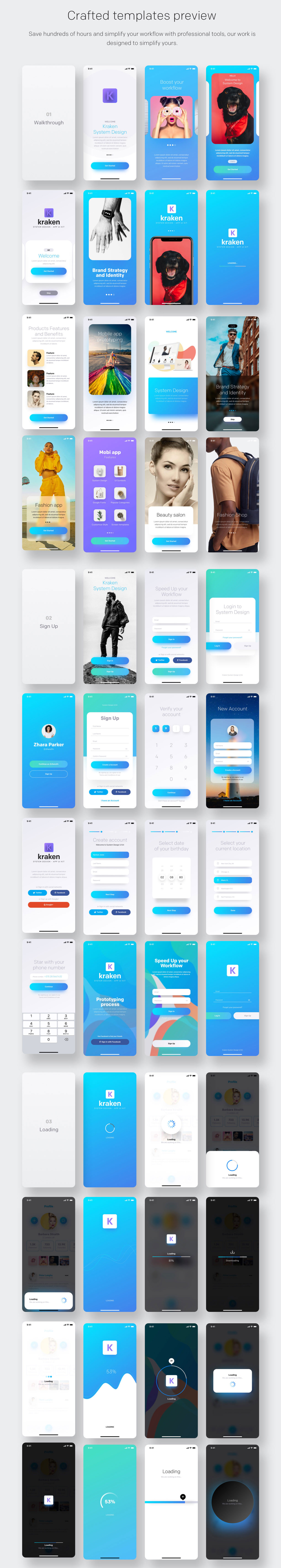 Kraken - iOS App UI Kit - 2