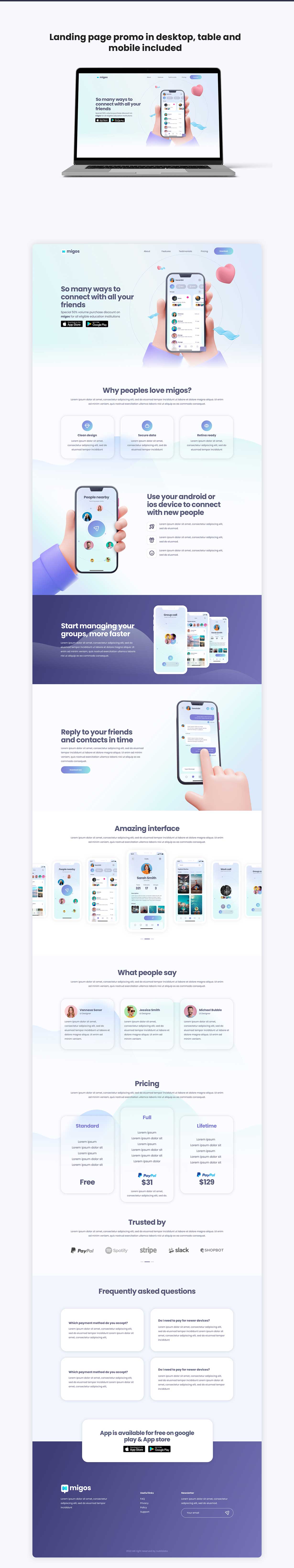 Migos - iOS Social App UI Kit - 6